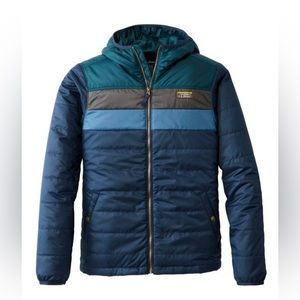 Men's L.L. Bean Mountain Classic Puffer Hooded Colorblock Jacket